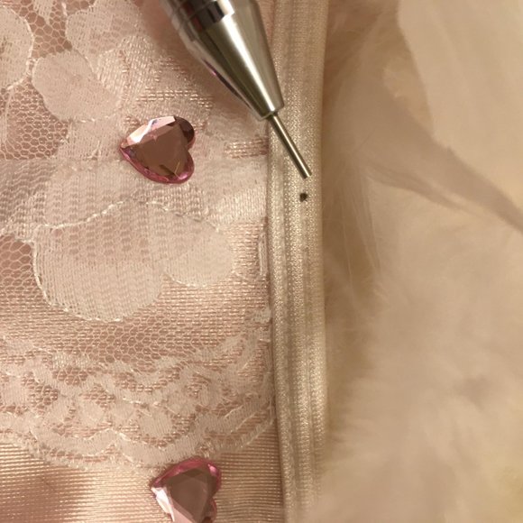 ADORABLE custom hello kitty cropped  corset with crystal accents!sold - Picture 10 of 13